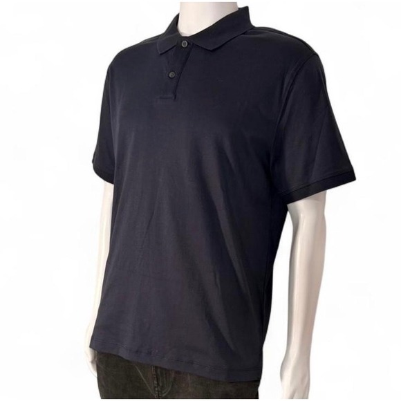 Banana Republic Luxe Touch Performance Polo Shirt Navy Mens Large 710638-03 - Picture 3 of 6